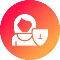 User Security Creative Icon Design vector