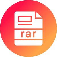 rar Creative Icon Design vector
