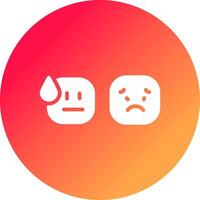 Basic Emotion Creative Icon Design vector