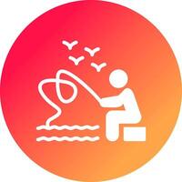 Trolling Creative Icon Design vector