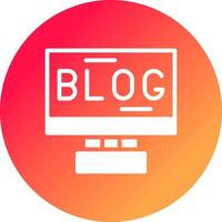 Blogging Creative Icon Design vector