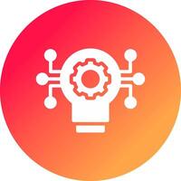 Technology Disruption Creative Icon Design vector