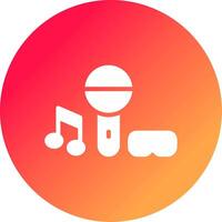 Virtual Concert Creative Icon Design vector