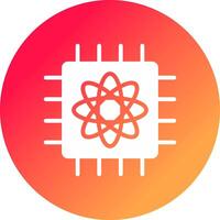 Quantum Computer Creative Icon Design vector