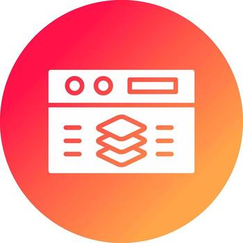 Full Stack Developer Creative Icon Design vector