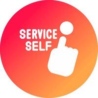 Self Service Creative Icon Design vector