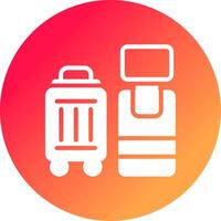 Self Check In Creative Icon Design vector