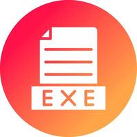 Exe Creative Icon Design vector