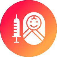 Vaccination Creative Icon Design vector