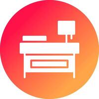 Bedside Table Creative Icon Design vector