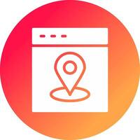 Web Location Creative Icon Design vector