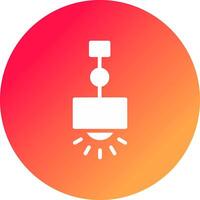 Hanging Lamp Creative Icon Design vector