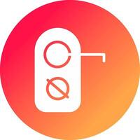 Do Not Disturb Creative Icon Design vector