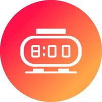 Digital Clock Creative Icon Design vector