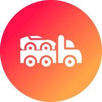 Tow Truck Creative Icon Design vector