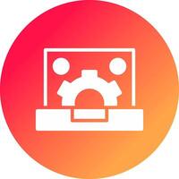 Content Management System Creative Icon Design vector