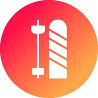 Skis Creative Icon Design vector