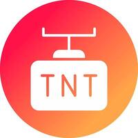 diseño de icono creativo tnt vector