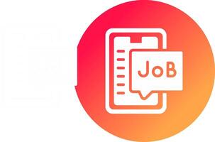 Job Search Creative Icon Design vector