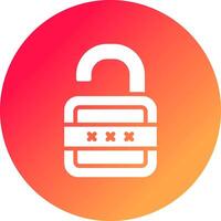 Lock Open Creative Icon Design vector