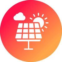 Solar Panel Creative Icon Design vector