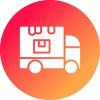 Delivery Truck Creative Icon Design vector