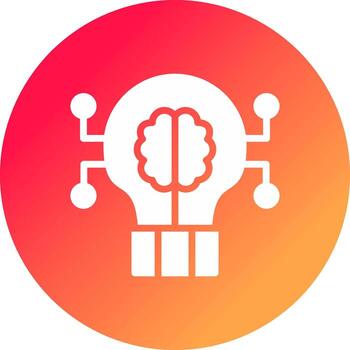 Deep Learning Creative Icon Design vector