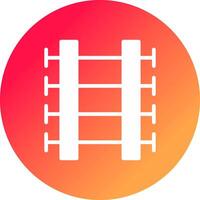 Train Tracks Creative Icon Design vector