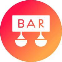 Bar Creative Icon Design vector