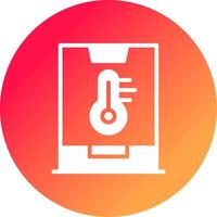 Smart Temperature Creative Icon Design vector