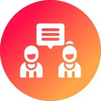 Discuss Creative Icon Design vector