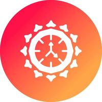 Glyph Gradient Circle Design vector