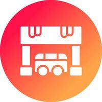 diseño de icono creativo de parada de autobús vector