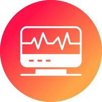 Electrocardiogram Creative Icon Design vector