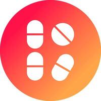 Pill Creative Icon Design vector