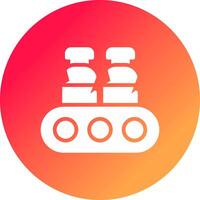 Conveyor Belt Creative Icon Design vector