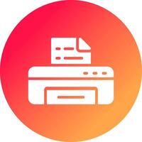 Printer Creative Icon Design vector