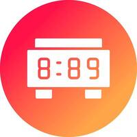 Digital Clock Creative Icon Design vector