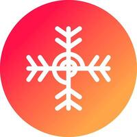 diseño de icono creativo de copo de nieve vector