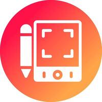 Pen Tablet Creative Icon Design vector