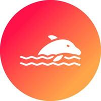 Dolphin Creative Icon Design vector