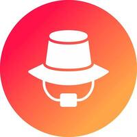 diseño de icono creativo de sombrero vector