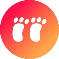 Footprint Creative Icon Design vector