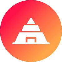 Pyramid Creative Icon Design vector