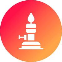 Bunsen Burner Creative Icon Design vector