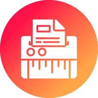 Paper Shredder Creative Icon Design vector