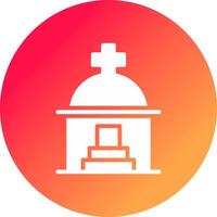 Mausoleum Creative Icon Design vector