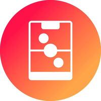 Glyph Gradient Circle Design vector