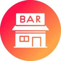 Bar Creative Icon Design vector