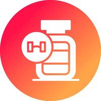 Protein Powder Creative Icon Design vector